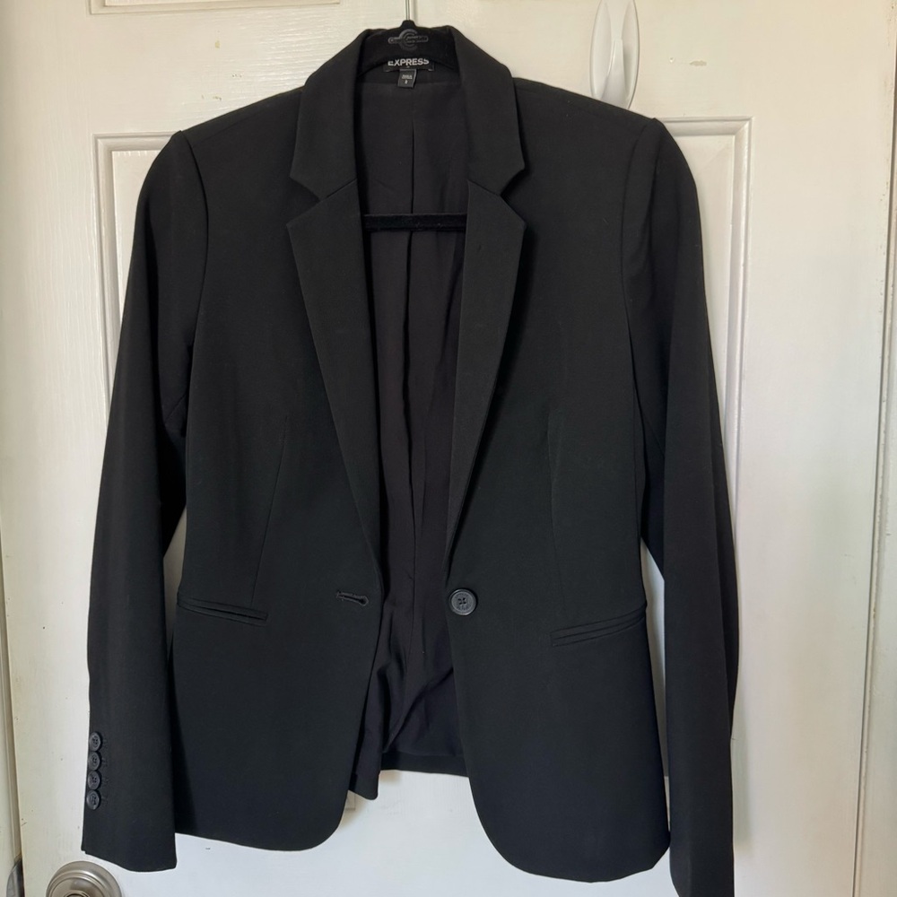 Express Fitted Black Blazer